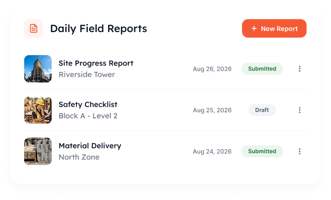 Daily Field Reports